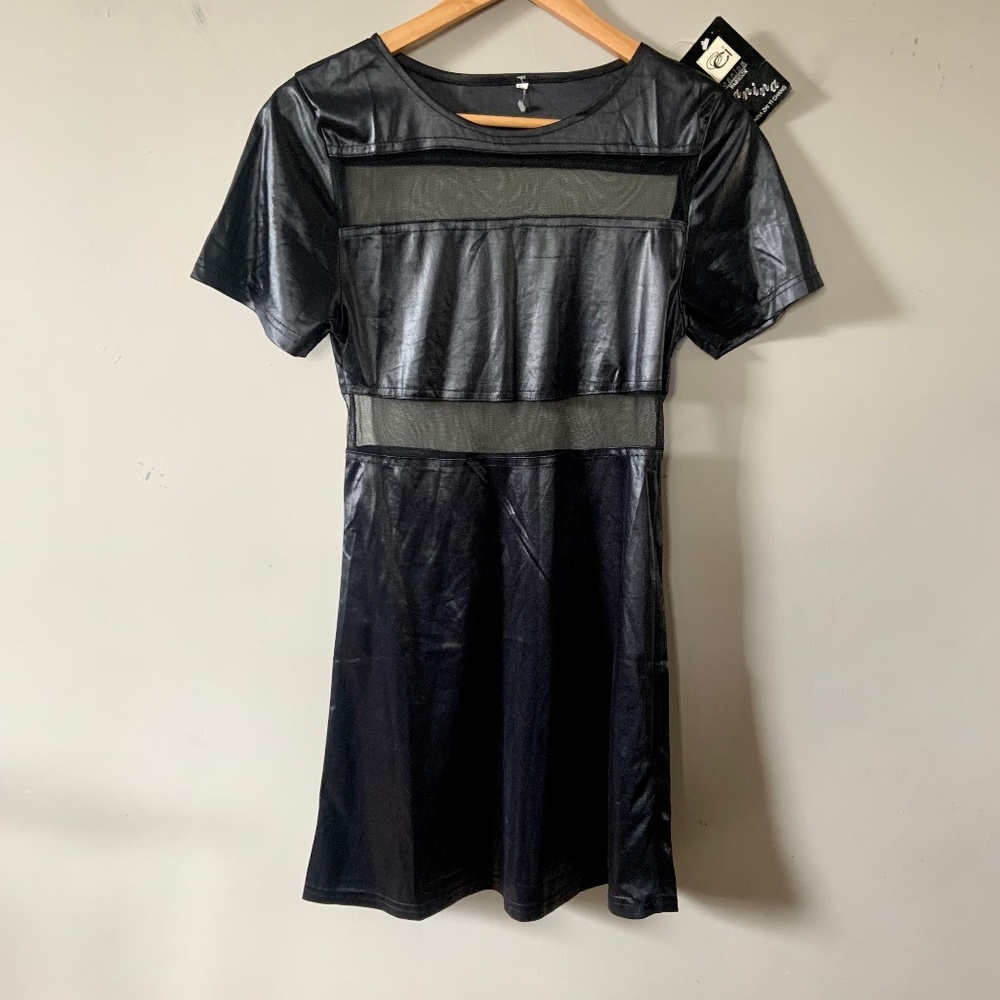 Canina black body con dress NWT